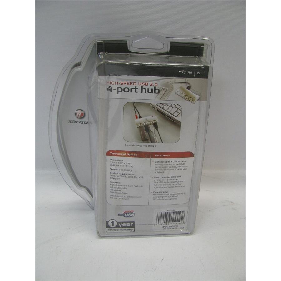 Targus Hub USB 2.0 4 Ports Haute Vitesse Gris - Simple Boutique