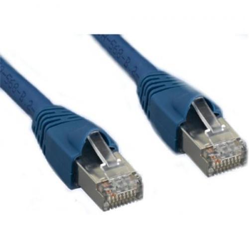 TechCraft Câble Cat6a Ethernet Réseau Straight-Through 10 Gbit/S RJ-45 Blindé Bleu 20 Pieds - Simple Boutique
