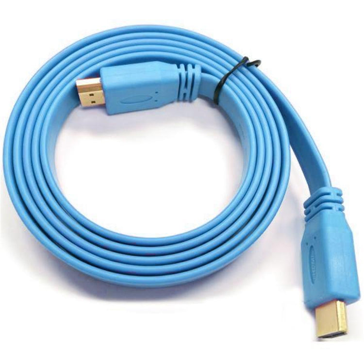 TechCraft Câble HDMI Plat V1.4 Compatible 3D Et Ethernet 1080P 5 Pieds Bleu - Simple Boutique