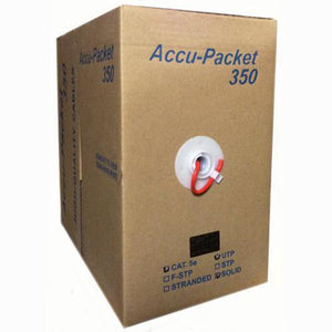 TechCraft Câble Réseau Cat5e Solid - FT4/CMG - Rouge 500' - Simple Boutique