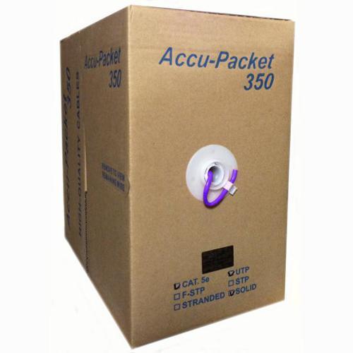 TechCraft Câble Réseau Cat5e Solid - FT4/CMG - Violet 1000' - Simple Boutique