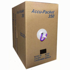 TechCraft Câble Réseau Cat5e Solid - FT4/CMG - Violet 1000' - Simple Boutique