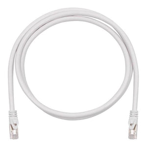 TechCraft - Câble Réseau FTP avec Connecteurs Métalliques CAT8, Blindé, Longeur de 10 Pieds, Blanc - Simple Boutique