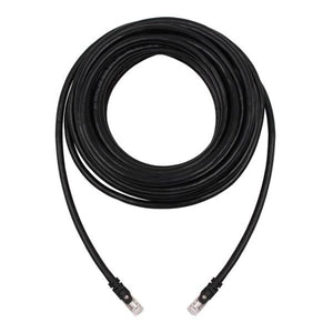 TechCraft - Câble Réseau FTP avec Connecteurs Métalliques CAT8, Blindé, Longeur de 65 Pieds, Noir - Simple Boutique
