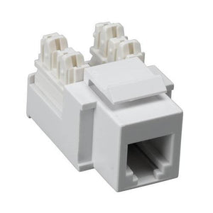 TechCraft Connecteur Keystone Cat3 6P6C RJ-12 Femelle Blanc Punch Type 110 - Simple Boutique