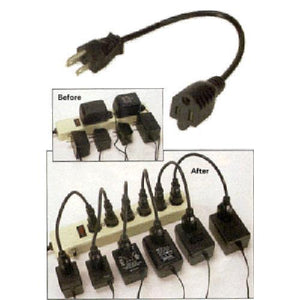 TechCraft Extension d'alimentation universel ordinateurs, HDTV 2pi noir - Simple Boutique