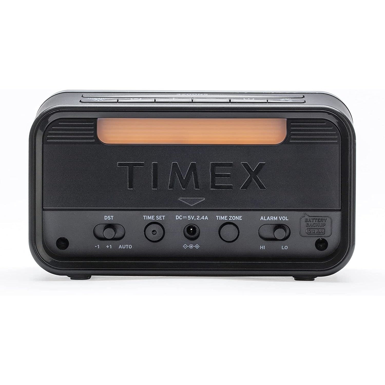 Timex - Radio-Réveil à Double Alarme avec Écran LED, Chargement USB et Veilleuse, Noir - Simple Boutique