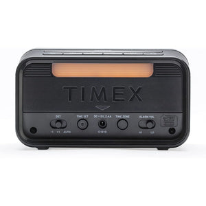 Timex - Radio-Réveil à Double Alarme avec Écran LED, Chargement USB et Veilleuse, Noir - Simple Boutique
