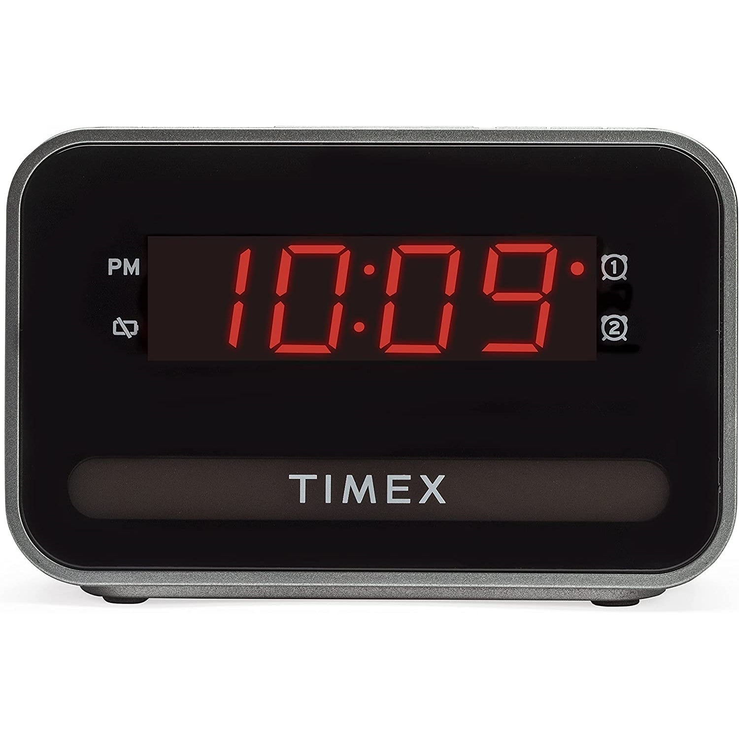 Timex - Radio-Réveil avec Écran LED, Chargement USB et Veilleuse, Noir - Simple Boutique