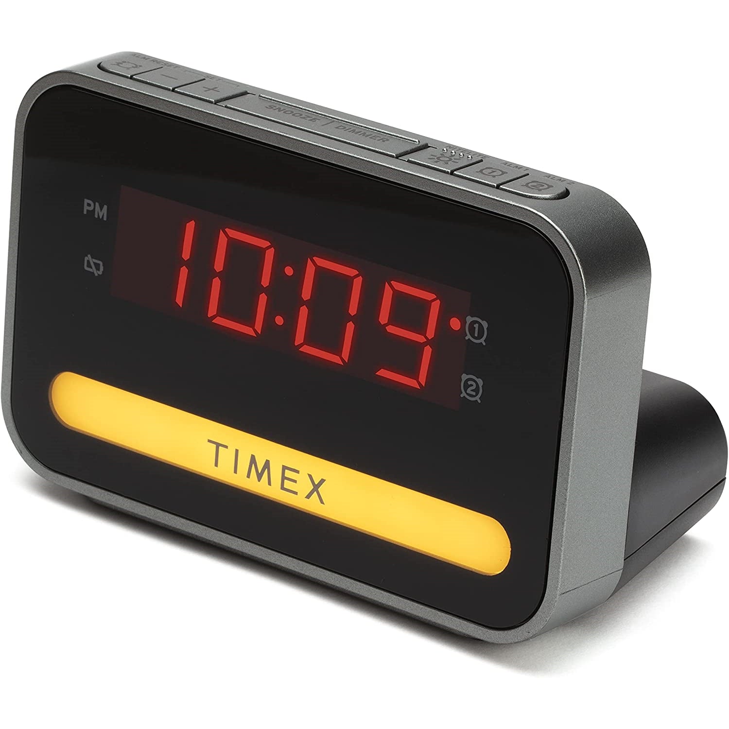 Timex - Radio-Réveil avec Écran LED, Chargement USB et Veilleuse, Noir - Simple Boutique