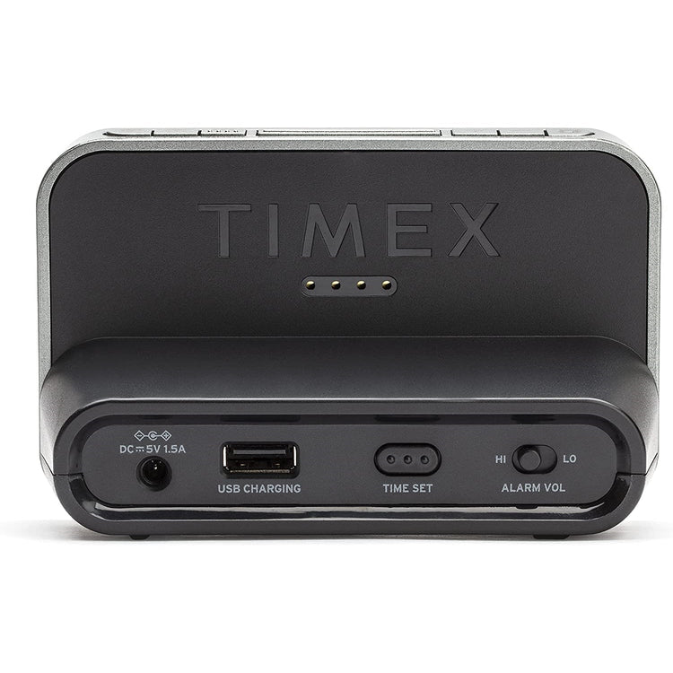 Timex - Radio-Réveil avec Écran LED, Chargement USB et Veilleuse, Noir - Simple Boutique