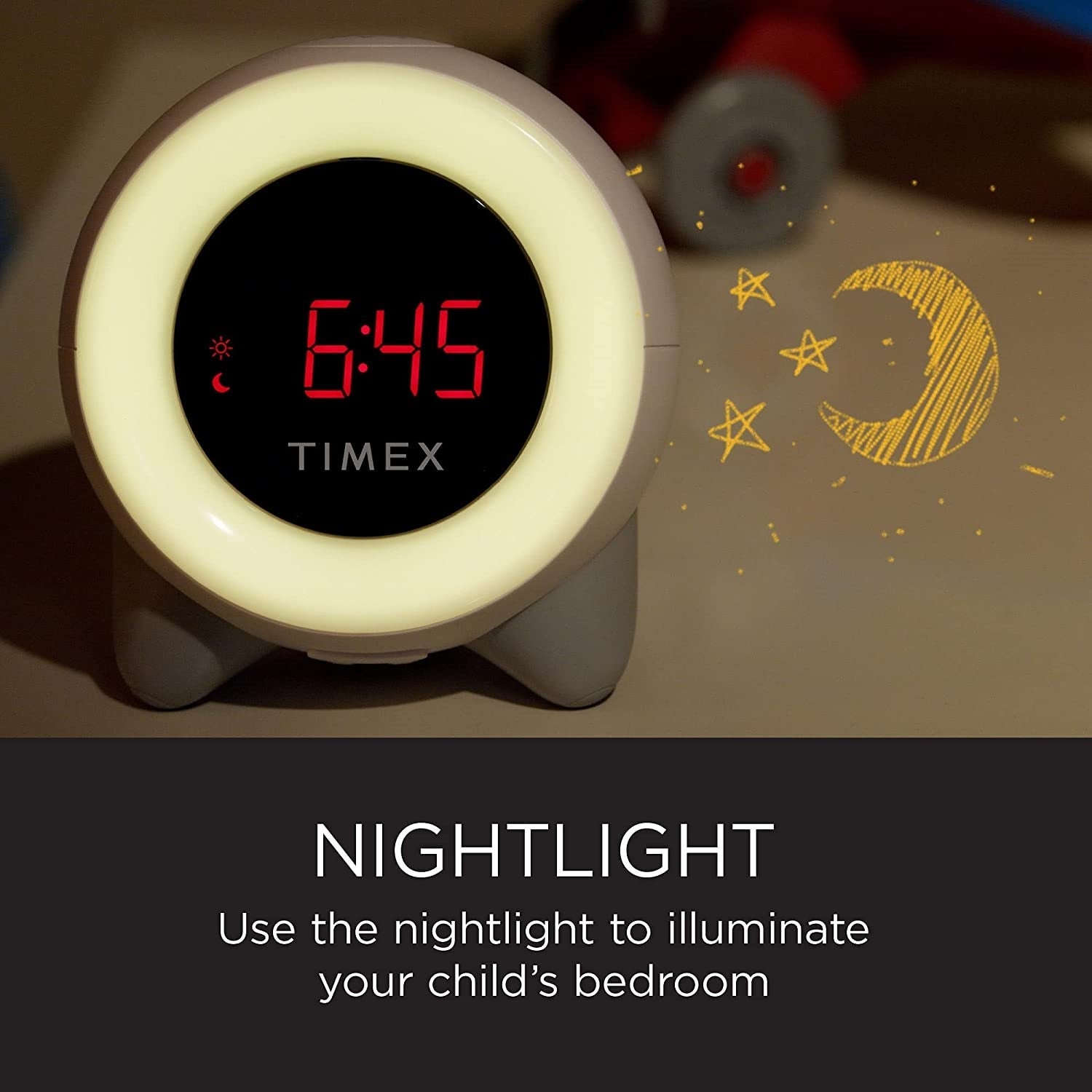 Timex - Réveil Matin d'apprentissage du Sommeil pour Enfant avec Machine à Sons et Veilleuse, Blanc - Simple Boutique