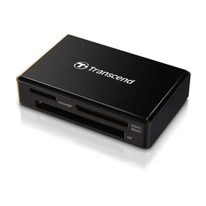 Transcend TS-RDF8K2 Lecteur de Cartes Multiples, Ports pour Cartes CompactFlash, SD et microSD, USB 3.1, Type-C, Noir - Simple Boutique