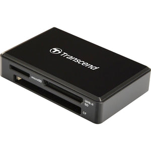Transcend TS-RDF9K2 Lecteur de Cartes Multiples UHS-II, Ports pour Cartes CompactFlash, SD et microSD, USB 3.1, Noir - Simple Boutique
