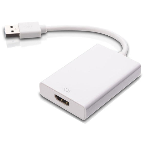U3H01 Adaptateur d'affichage USB 3.0 / 2.0 à HDMI, Blanc - Simple Boutique