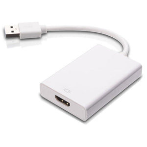 U3H01 Adaptateur d'affichage USB 3.0 / 2.0 à HDMI, Blanc - Simple Boutique