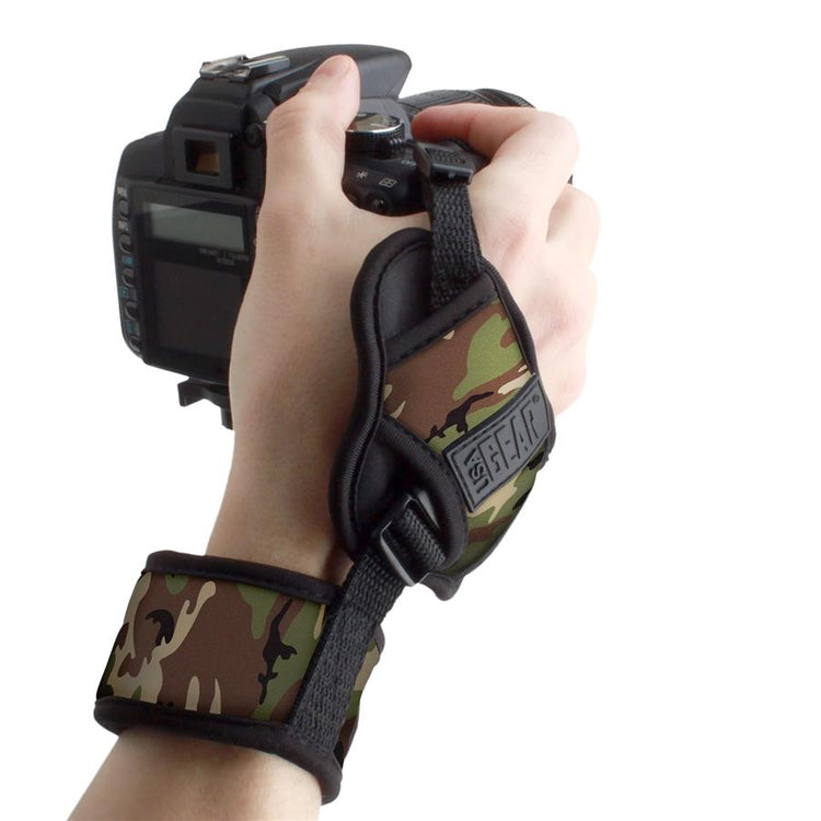 USA GEAR GRCMDG0110CGEW Dragonne Professionnelle avec Poignée en Néoprène Camouflage Vert - Simple Boutique