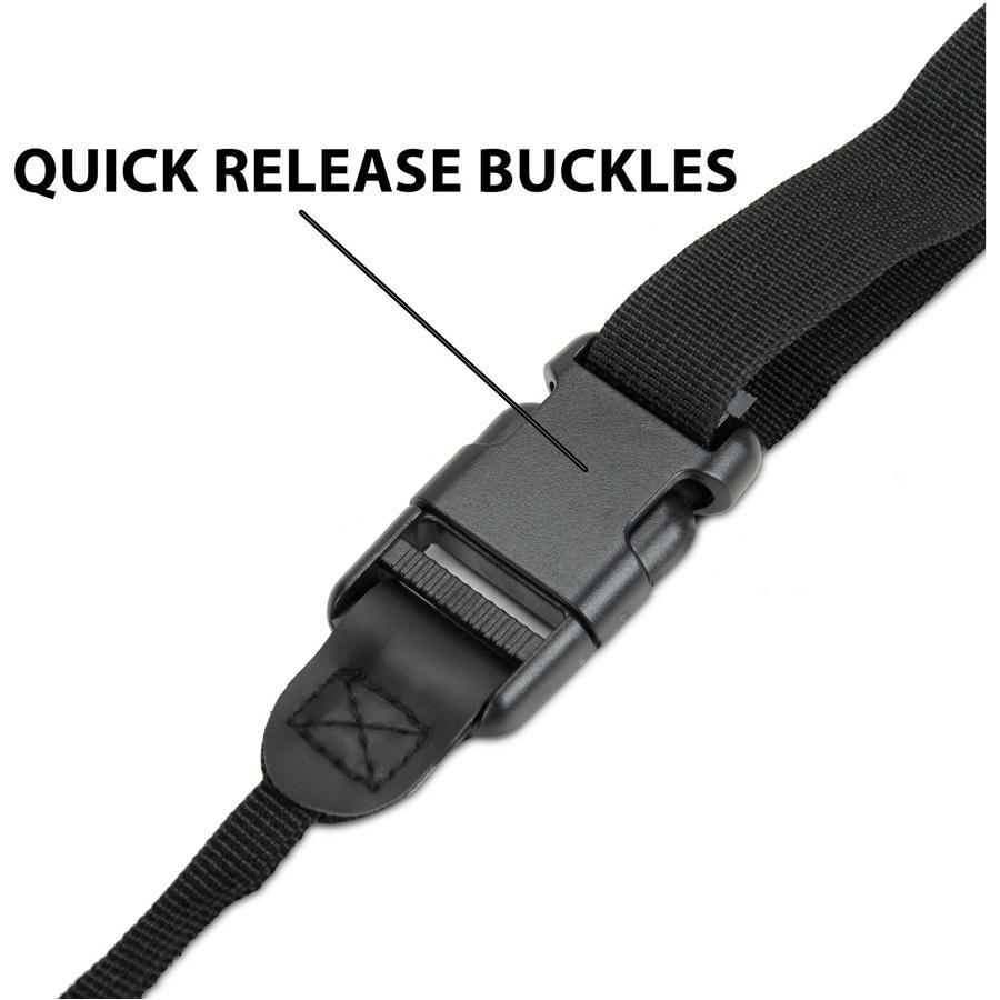 USA GEAR GRCMHS0100BKUS Sangle d'Appareil Photo Harnais de Poitrine avec Poches de Rangement Rembourré en Néoprène Noir - Simple Boutique