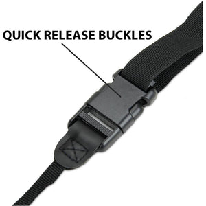 USA GEAR GRCMHS0100BKUS Sangle d'Appareil Photo Harnais de Poitrine avec Poches de Rangement Rembourré en Néoprène Noir - Simple Boutique