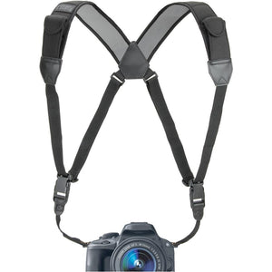 USA GEAR GRCMHS0100BKUS Sangle d'Appareil Photo Harnais de Poitrine avec Poches de Rangement Rembourré en Néoprène Noir - Simple Boutique