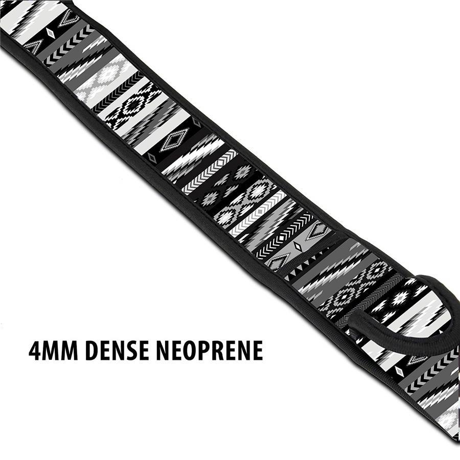 USA GEAR GRCMMS0100WGEW Sangle pour Caméra avec Coussin Ajustable en Néoprène Antidérapant Sud-Ouest Gris - Simple Boutique