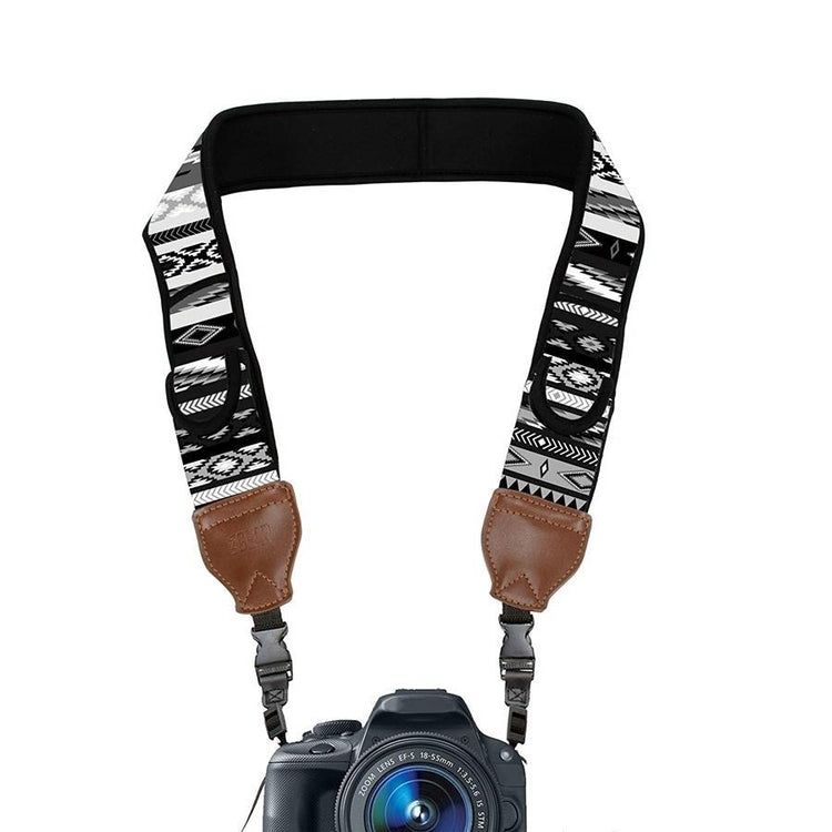 USA GEAR GRCMMS0100WGEW Sangle pour Caméra avec Coussin Ajustable en Néoprène Antidérapant Sud-Ouest Gris - Simple Boutique