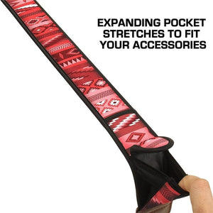 USA GEAR GRCMMS0100WREW Sangle pour Camera avec Coussin Neoprene Antidérapant Ajustable Sud-Ouest Rouge - Simple Boutique