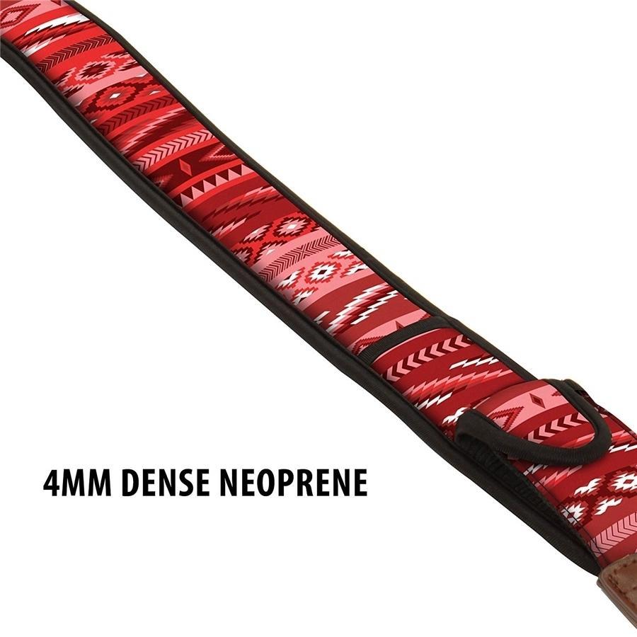 USA GEAR GRCMMS0100WREW Sangle pour Camera avec Coussin Neoprene Antidérapant Ajustable Sud-Ouest Rouge - Simple Boutique