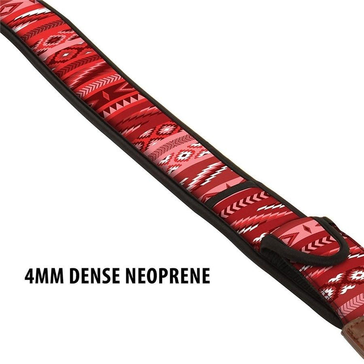 USA GEAR GRCMMS0100WREW Sangle pour Camera avec Coussin Neoprene Antidérapant Ajustable Sud-Ouest Rouge - Simple Boutique