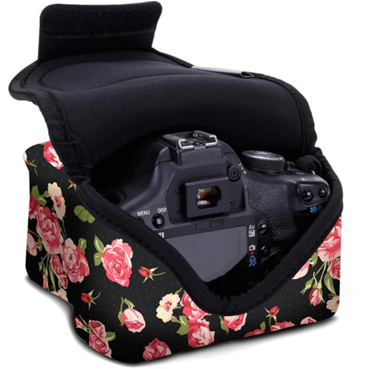 USA GEAR GRFAFSL110FLEW Étui Neoprene SLR avec Protection Résistante aux Rayures Florale - Simple Boutique