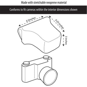 USA GEAR GRFAFSL110FLEW Étui Neoprene SLR avec Protection Résistante aux Rayures Florale - Simple Boutique
