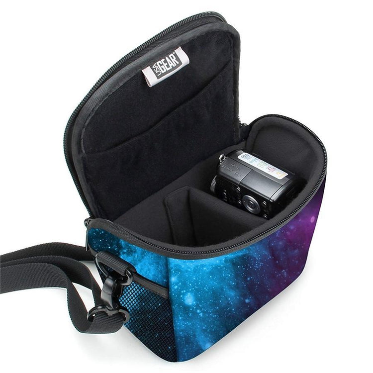 USA GEAR GRQLQIL100GAEW Sac à bandoulière pour Appareil Photo Compact Galaxy - Simple Boutique