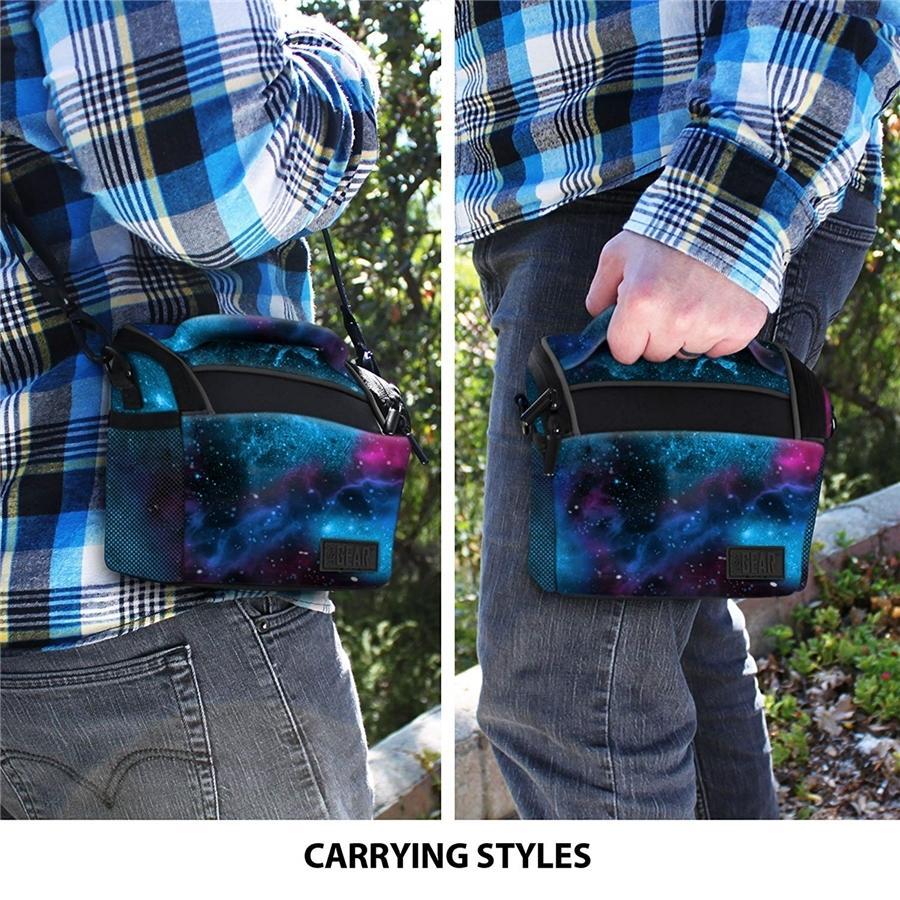 USA GEAR GRQLQIL100GAEW Sac à bandoulière pour Appareil Photo Compact Galaxy - Simple Boutique