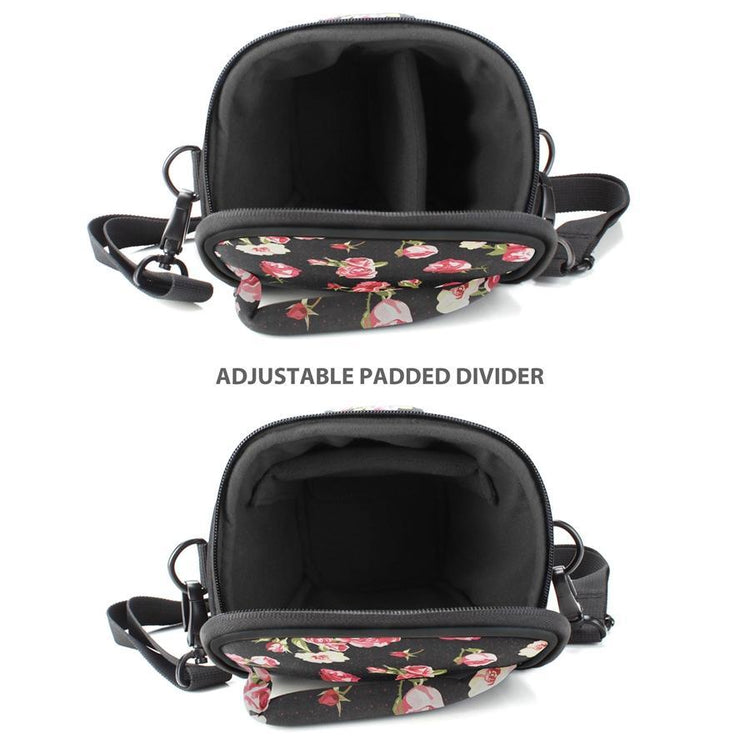 USA GEAR GRQLQTL100FLEW Étui pour Appareil Photo DSLR Reflex Numérique Portable Floral - Simple Boutique