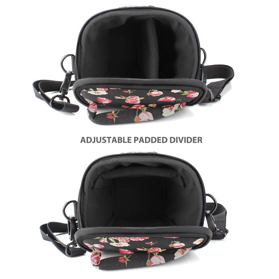 USA GEAR GRQLQTL100FLEW Étui pour Appareil Photo DSLR Reflex Numérique Portable Floral - Simple Boutique