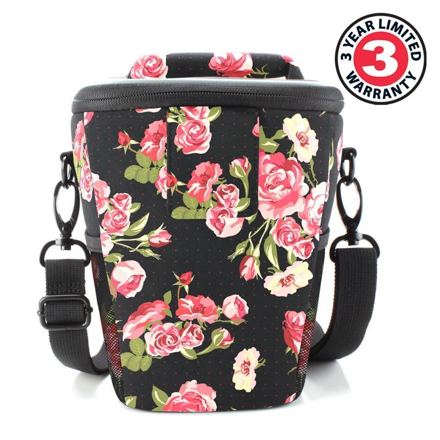 USA GEAR GRQLQTL100FLEW Étui pour Appareil Photo DSLR Reflex Numérique Portable Floral - Simple Boutique