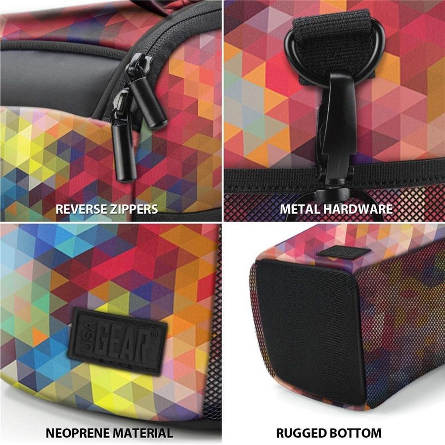 USA GEAR GRQLQTL100GMEW Étui pour Appareil Photo DSLR avec Accessiblilité au Chargement par le Haut Géométrique - Simple Boutique