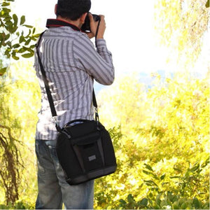 USA GEAR GRSLS10100BKEW Sac de Rangement pour Accessoires DSLR Rembourage en Mousse Noir - Simple Boutique