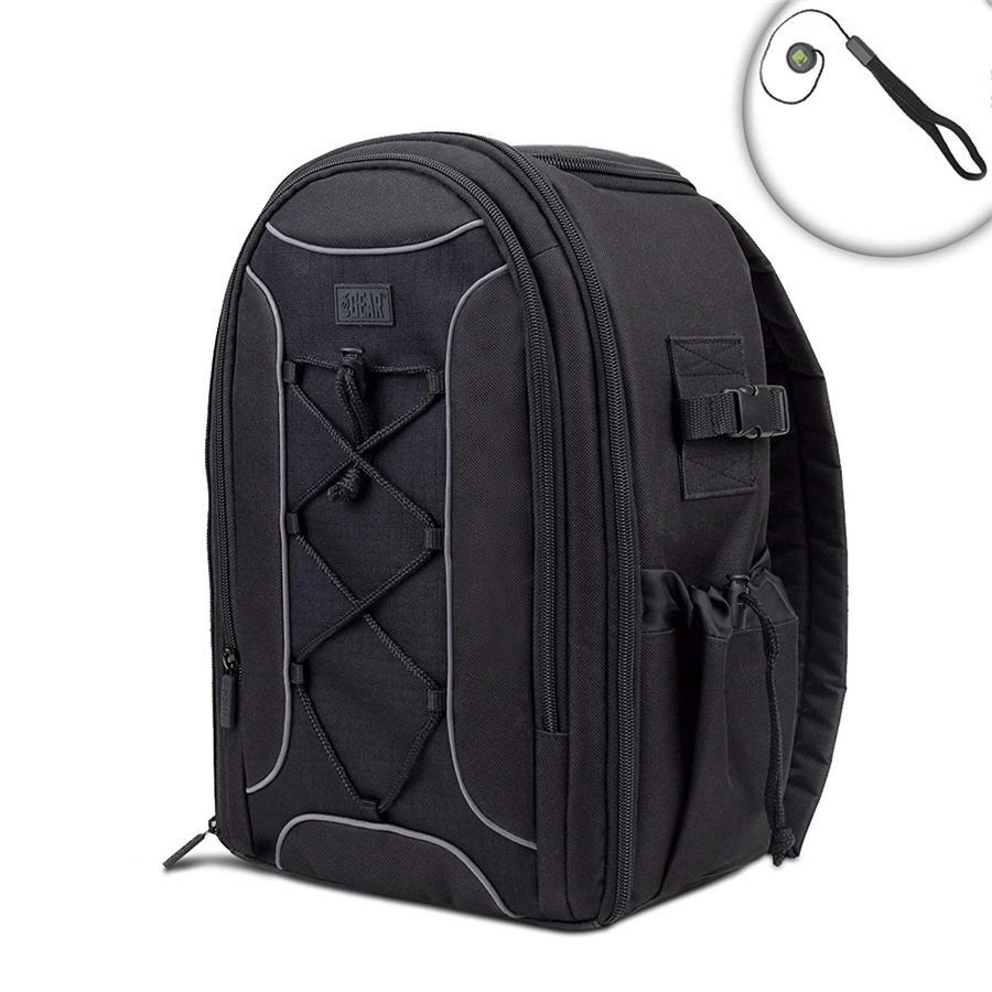 USA GEAR GRSLS16200BKEW Sac à dos pour Appareil Photo SLR avec Étui Imperméable Noir - Simple Boutique