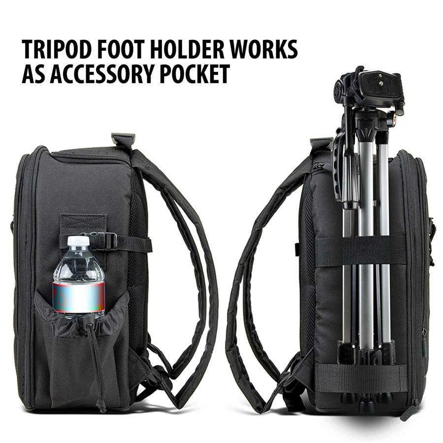 USA GEAR GRSLS16200BKEW Sac à dos pour Appareil Photo SLR avec Étui Imperméable Noir - Simple Boutique