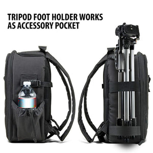 USA GEAR GRSLS16200BKEW Sac à dos pour Appareil Photo SLR avec Étui Imperméable Noir - Simple Boutique