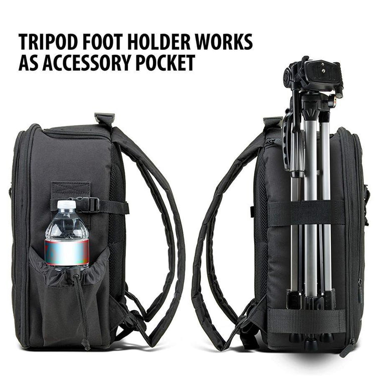 USA GEAR GRSLS16200BKEW Sac à dos pour Appareil Photo SLR avec Étui Imperméable Noir - Simple Boutique