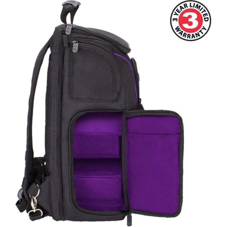 USA GEAR GRSLS17100PREW Sac à Dos pour Appareil Photo DSLR Mauve - Simple Boutique