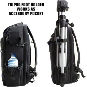 USA GEAR GRSLS17100PREW Sac à Dos pour Appareil Photo DSLR Mauve - Simple Boutique