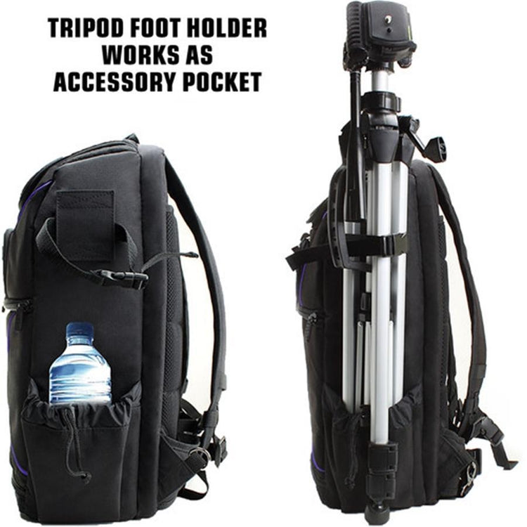 USA GEAR GRSLS17100PREW Sac à Dos pour Appareil Photo DSLR Mauve - Simple Boutique