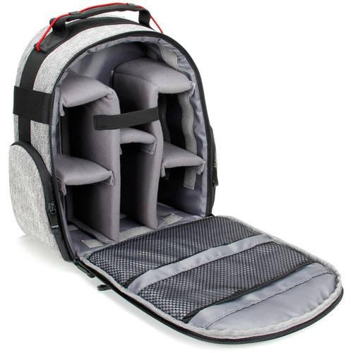 USA GEAR GRULUBK100GYEW Sac à Dos pour Camera Personnalisable Gris - Simple Boutique