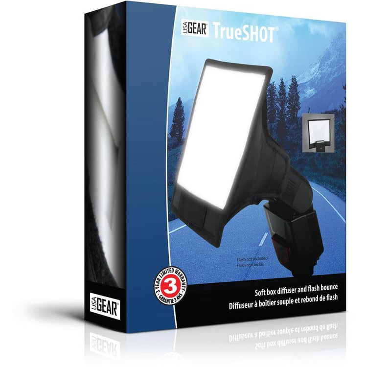 USA GEAR TrueShot Flash GRTSDSL100BKEW Diffuseur de Lumière Softbox Noir - Simple Boutique