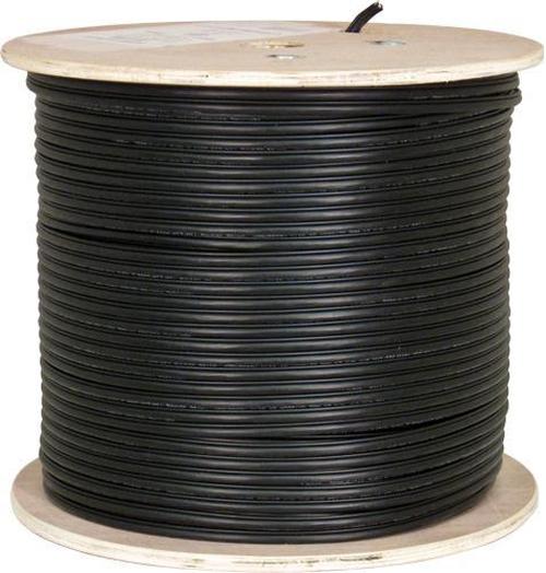 Vertical Cable Réseau Extérieur Cat5e 24 AWG FT4 Blindé Noir 1000' avec Messager - Simple Boutique