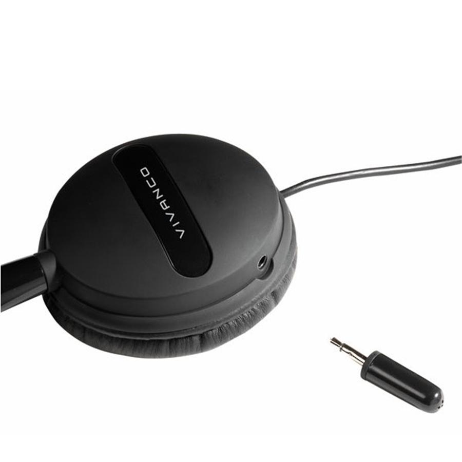 Vivanco - Casque d'écoute avec Microphone Retirable, Connection USB, Noir - Simple Boutique