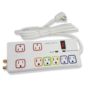 Vivid Protecteur De Surtension Électrique 8 Prises 2160J 6Pi Blanc - Simple Boutique